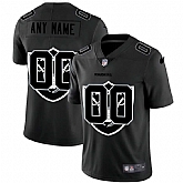 Nike Raiders Customized Men's Team Logo Dual Overlap Limited Jersey Black